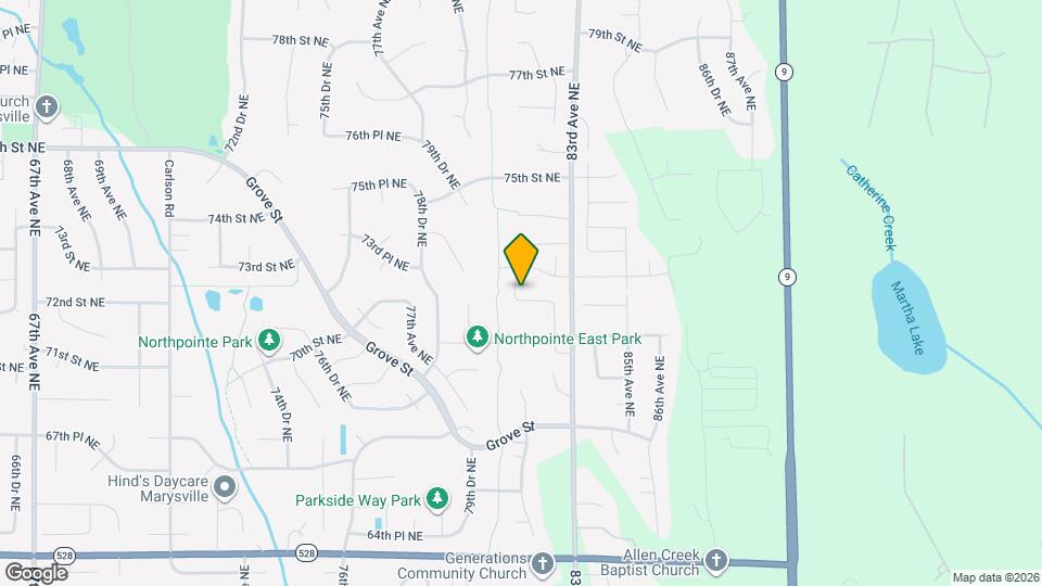 8103 71st St NE, Unit 1025 Map and Location Details