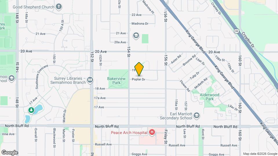 15457 Poplar Dr Map and Location Details