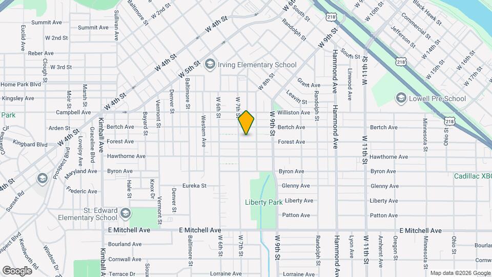 915 Forest Ave Map and Location Details