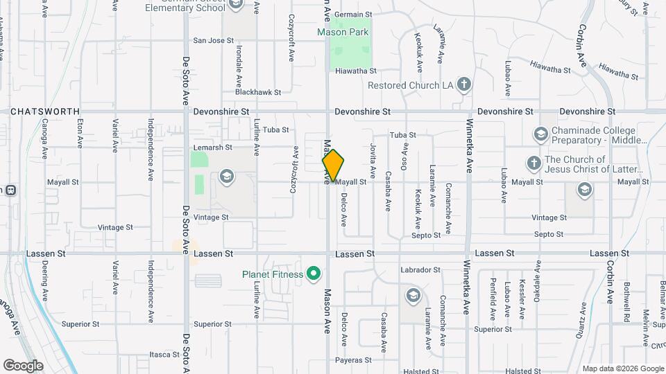 10056 Mason Ave Map and Location Details