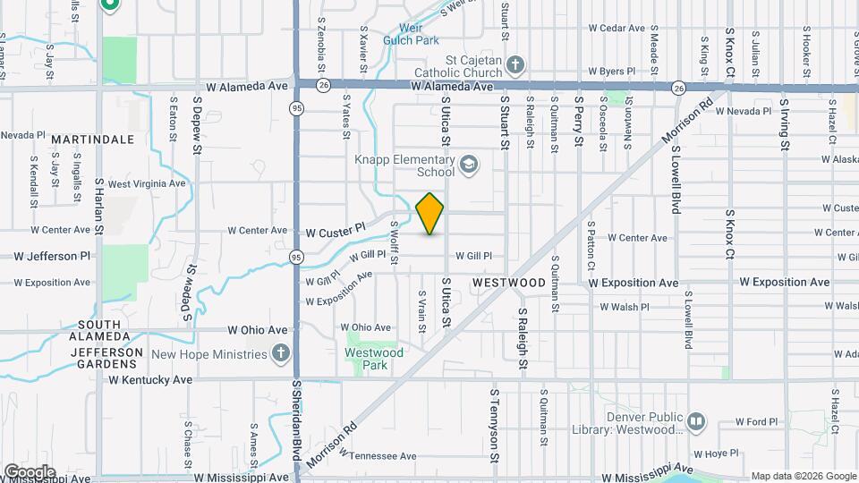 4570 1/2 W Center Ave Mapa y Detalles de la Ubicación