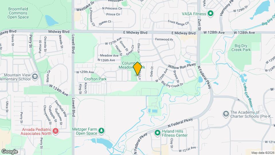 12529 Elm Ln Map and Location Details