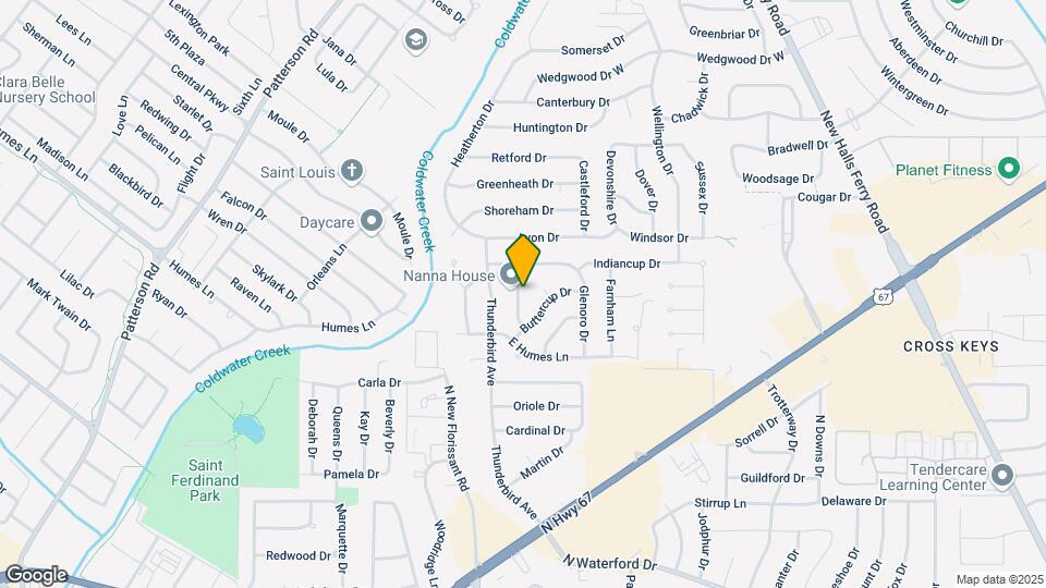 2250 Briarcrest Dr Map and Location Details