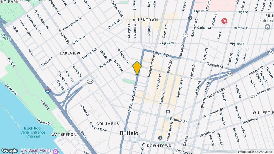 294 S Elmwood Ave Mapa y Detalles de la Ubicación
