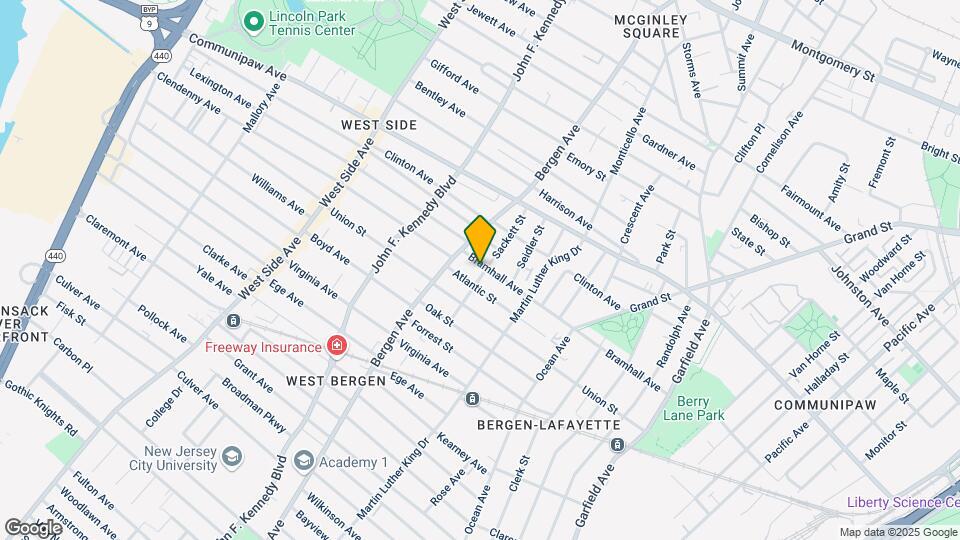 615 Bramhall Ave Map and Location Details