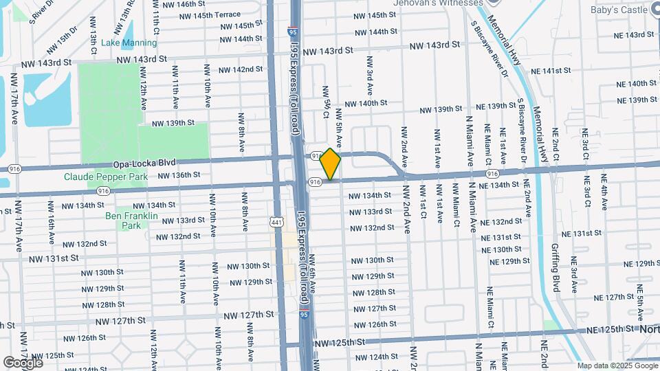 520 NW 135th St Map and Location Details