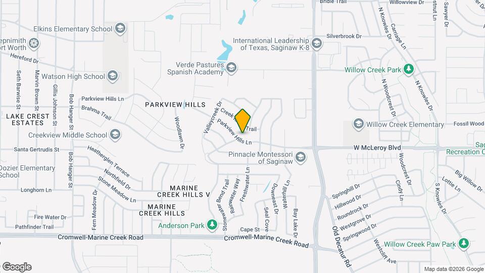 4880 Parkview Hills Ln Map and Location Details