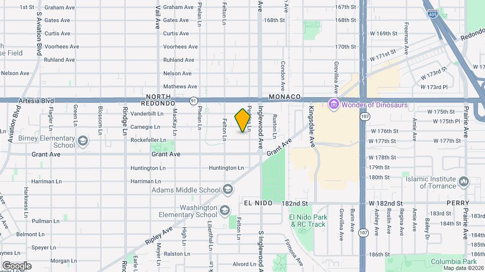 2617 Rockefeller Ln, Unit #C Mapa y Detalles de la Ubicación