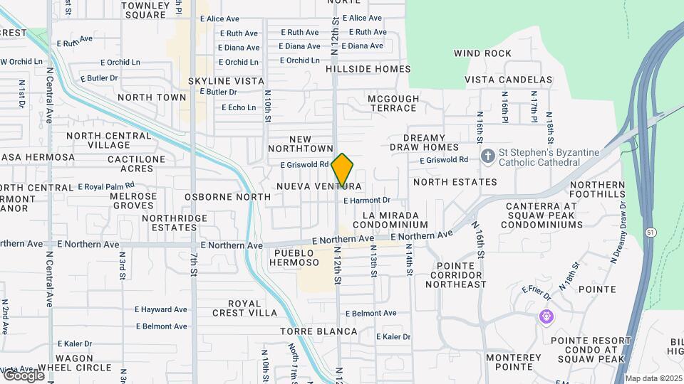 8117 N 12th St Map and Location Details