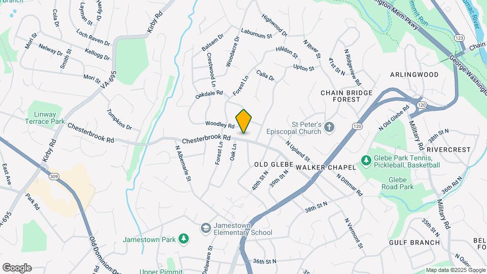5922 Chesterbrook Rd Map and Location Details
