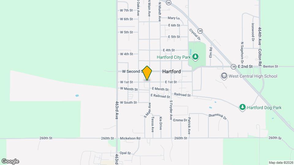 101 S Main Ave Map and Location Details