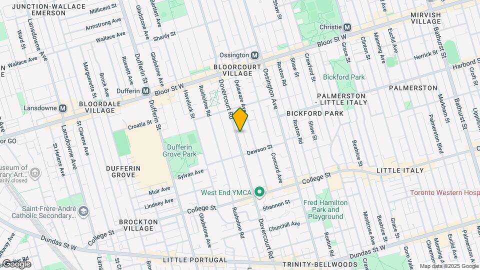 565 Dovercourt Rd Map and Location Details