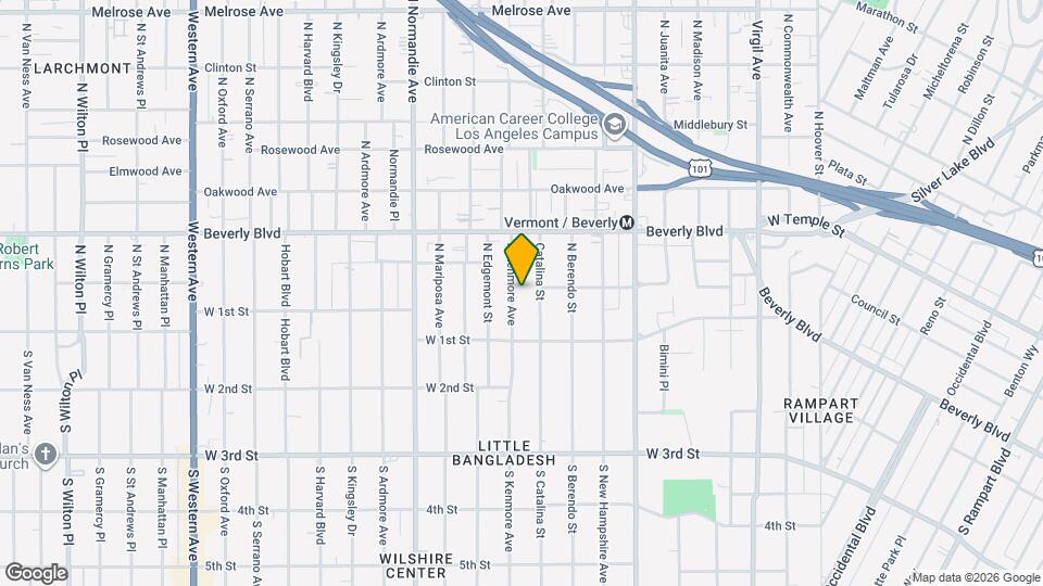 156 N Kenmore Ave Map and Location Details