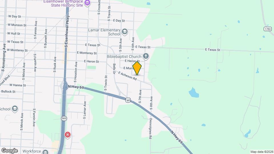 612 E Acheson St Map and Location Details