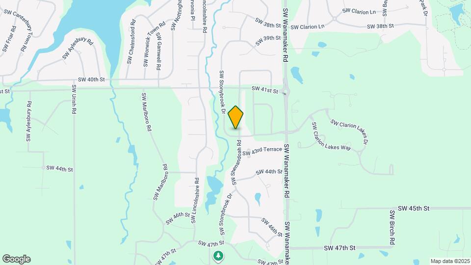 4222 SW Stonybrook Dr Map and Location Details