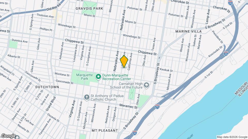 3926 Oregon Ave Map and Location Details