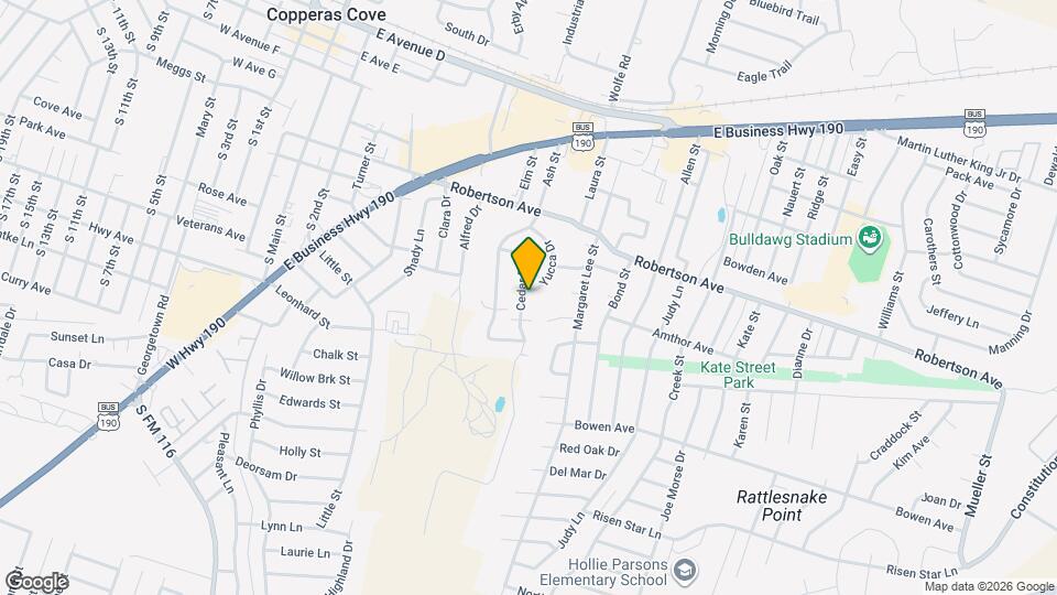 613 Cedar Dr Mapa y Detalles de la Ubicación