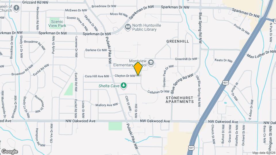 2713 Clayton Dr NW Map and Location Details