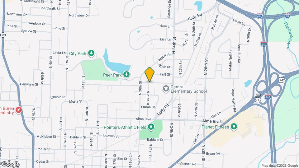 2102 Woodrow St Mapa y Detalles de la Ubicación