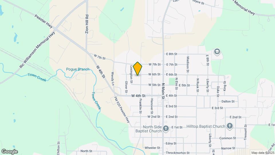 1407 Franklin St Map and Location Details