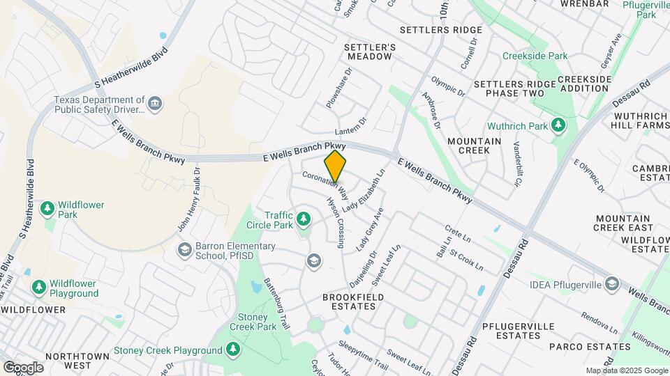 1105 Coronation Way Map and Location Details