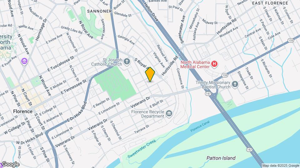 1209 E Limestone St Map and Location Details