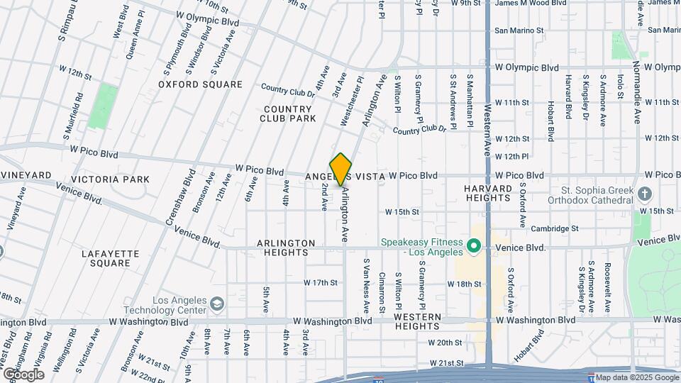 1321 Arlington Ave Mapa y Detalles de la Ubicación