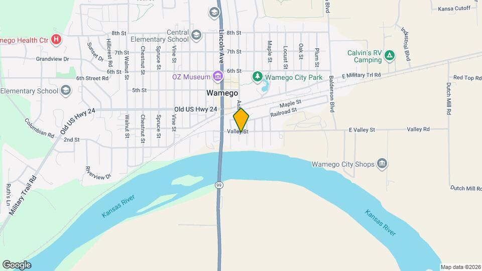 212 Ash St Map and Location Details