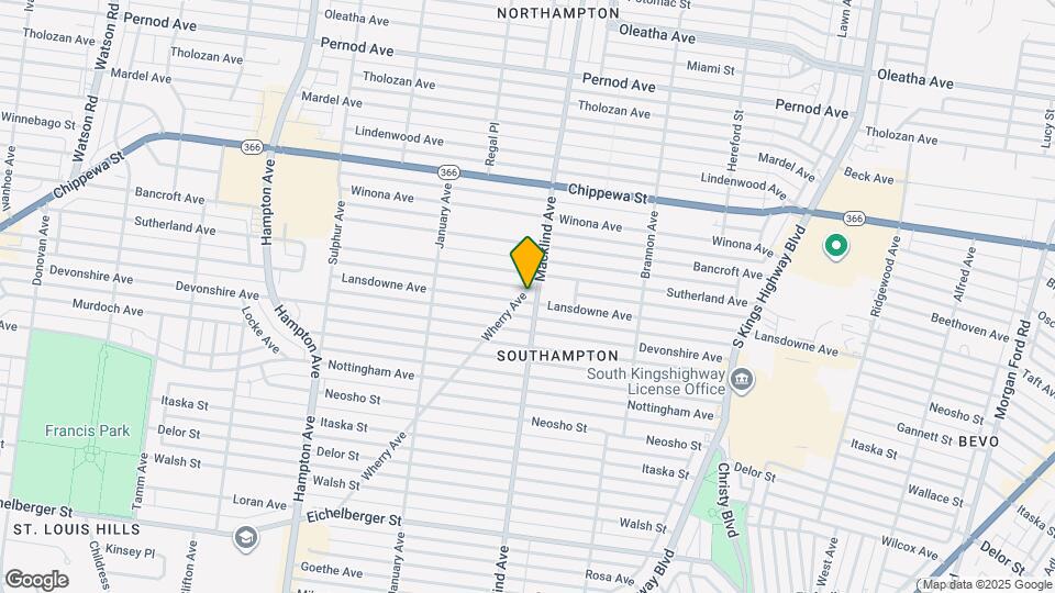 5409 Lansdowne Ave Map and Location Details