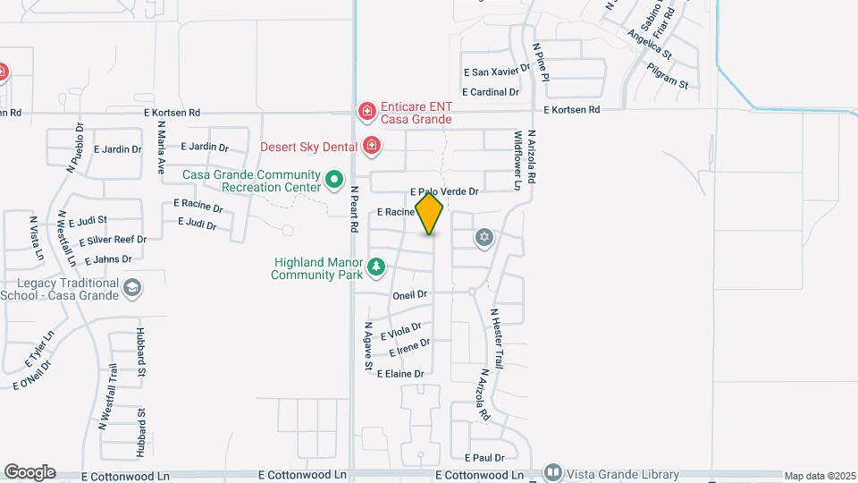 1859 N Desert Willow St Map and Location Details