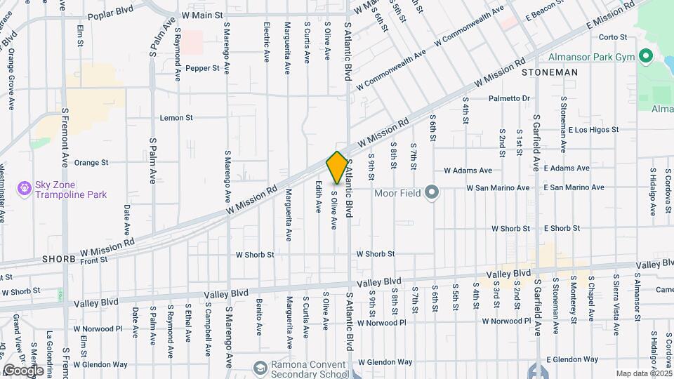 825-829 S Atlantic Blvd Map and Location Details