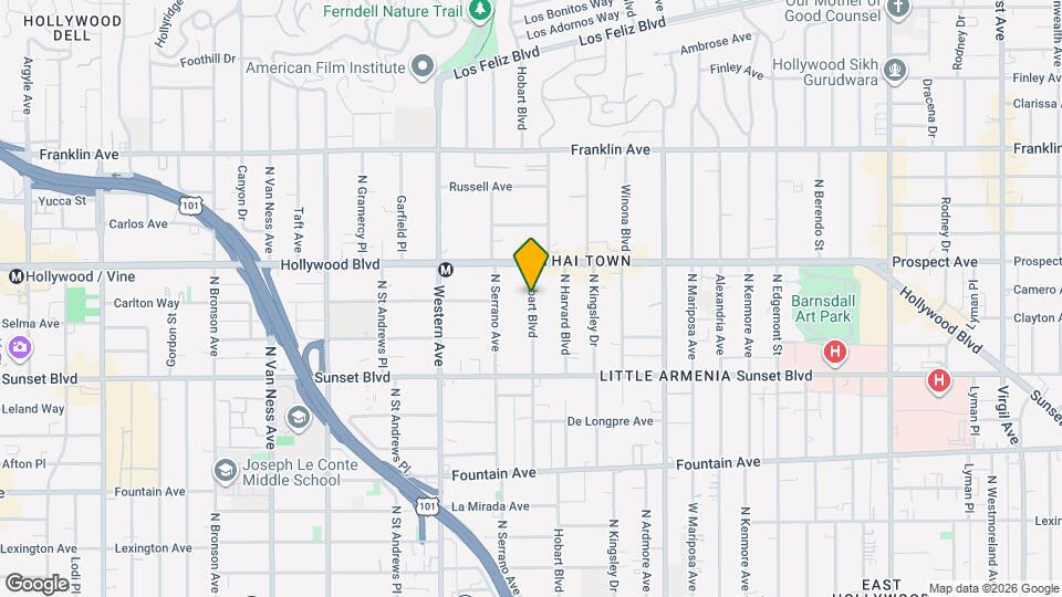 1625 N Hobart Blvd, Unit 4 Mapa y Detalles de la Ubicación