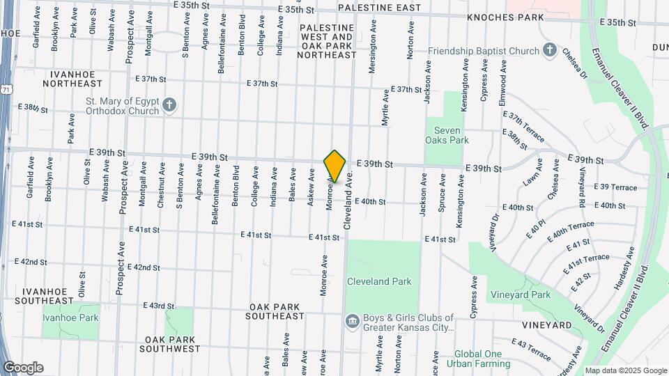3933 Monroe Ave Map and Location Details