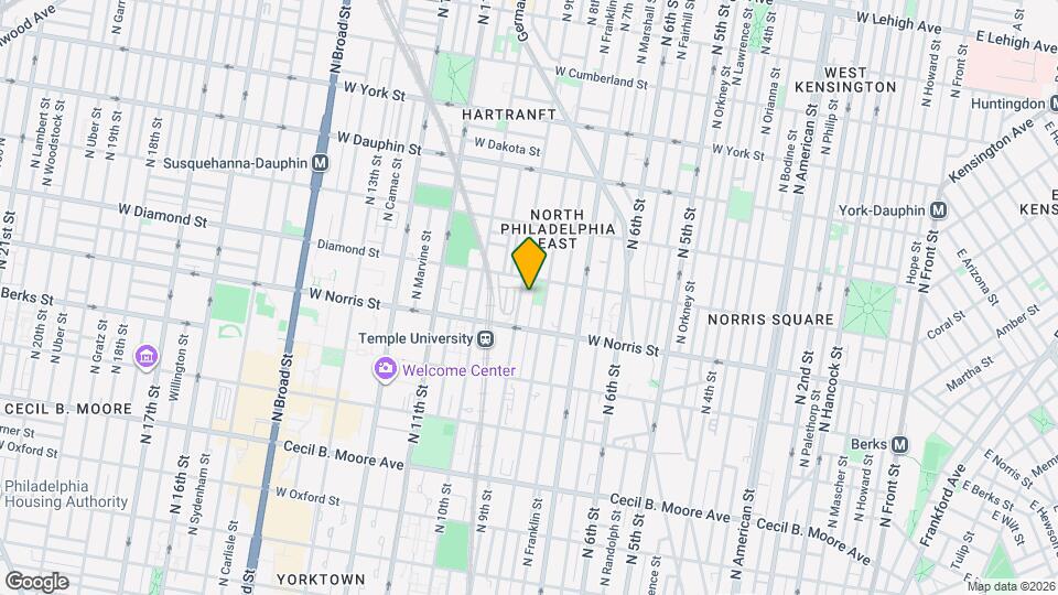 2040 N Darien St Map and Location Details