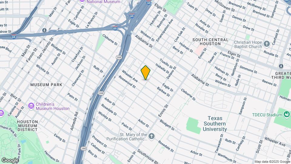 2520 Barbee St Mapa y Detalles de la Ubicación