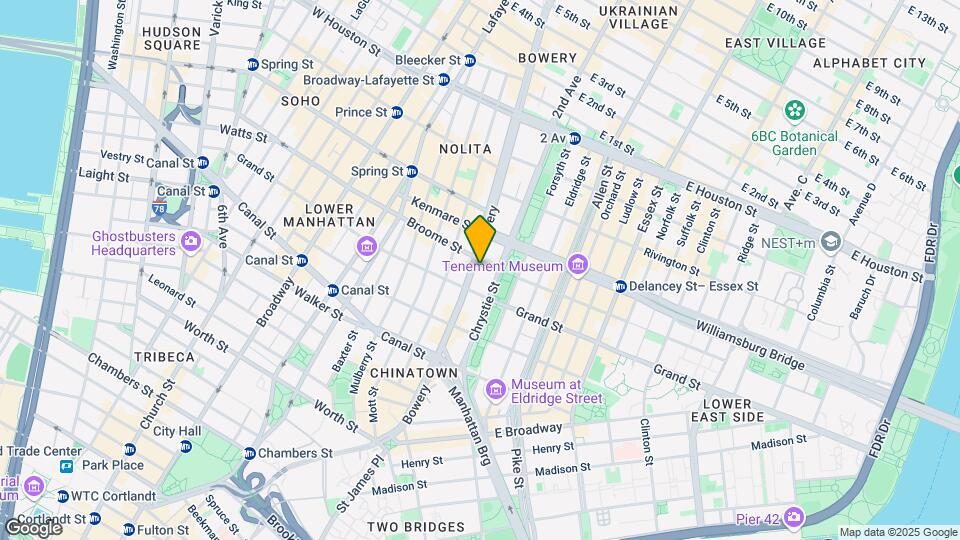145-149 Bowery Mapa y Detalles de la Ubicación