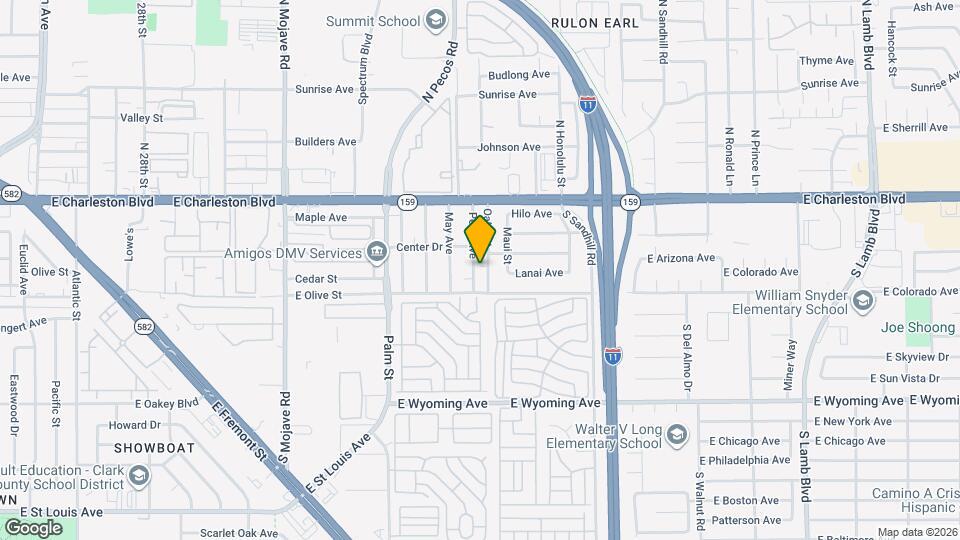 1341 Oahu St Mapa y Detalles de la Ubicación