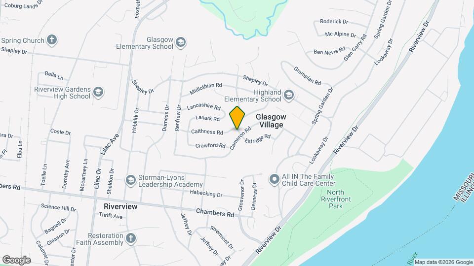 301 Estridge Rd Map and Location Details