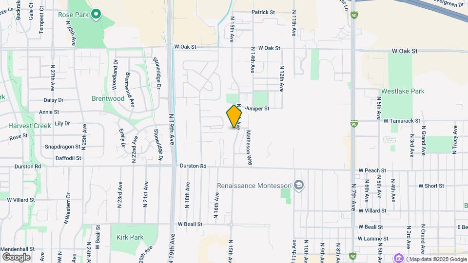 813 N 15th Ave Map and Location Details