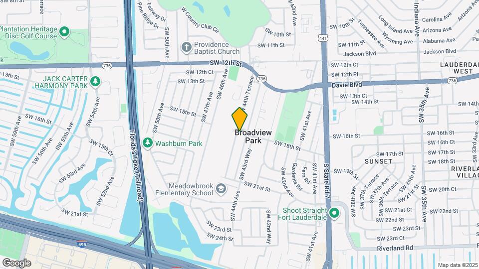 1700 SW 44th Terrace Map and Location Details