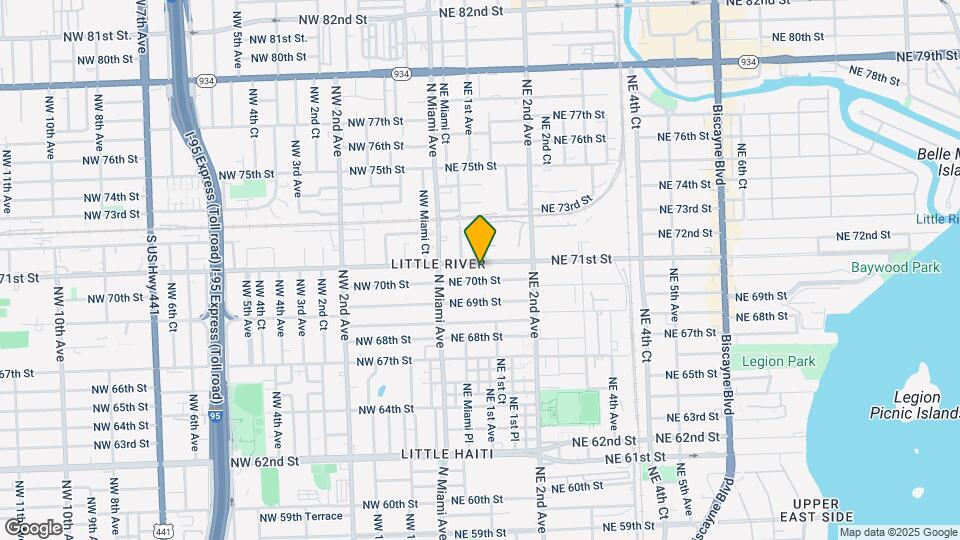 80-90 NE 71st St Map and Location Details