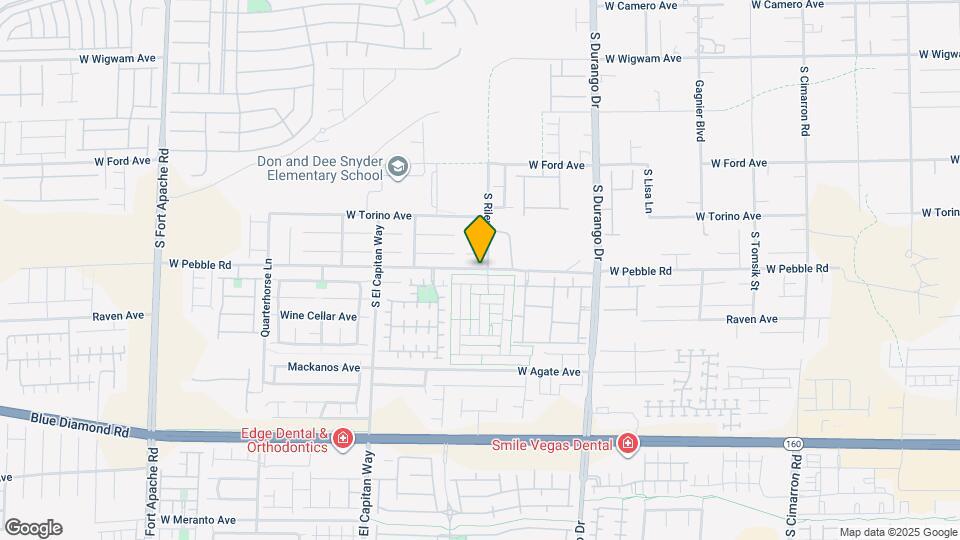 8917 W Pebble Rd Map and Location Details