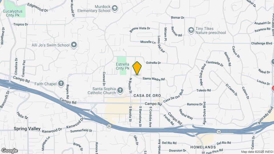 9932 Sierra Madre Rd Map and Location Details