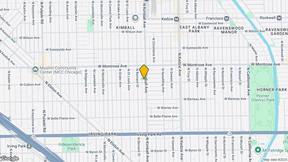 4302 N Kimball Ave, Unit 4302 n Kimball chicago Map and Location Details