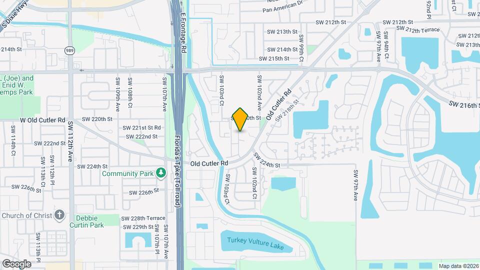 22201 SW 103rd Ave Map and Location Details