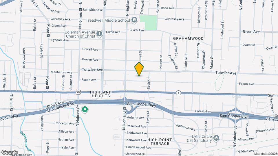 3554 Faxon Ave Map and Location Details