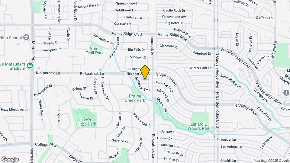 1216 Shamrock Dr Map and Location Details