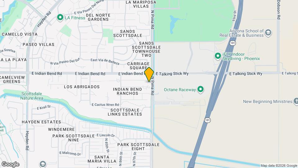 8736 E Joshua Tree Ln Map and Location Details