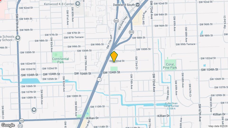 7594 SW 102nd St Map and Location Details
