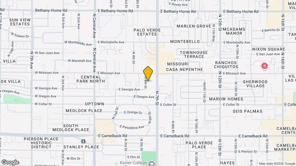 5323 N 6th St Map and Location Details